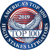 America's Top 100 High Stakes Litigators 2019® Recipient Award